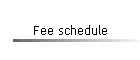Fee schedule